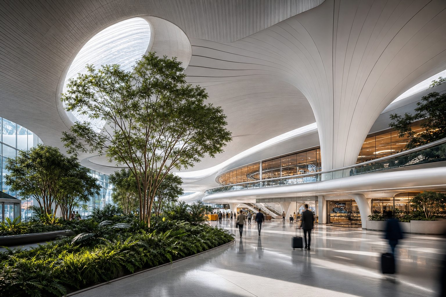 Modern airport